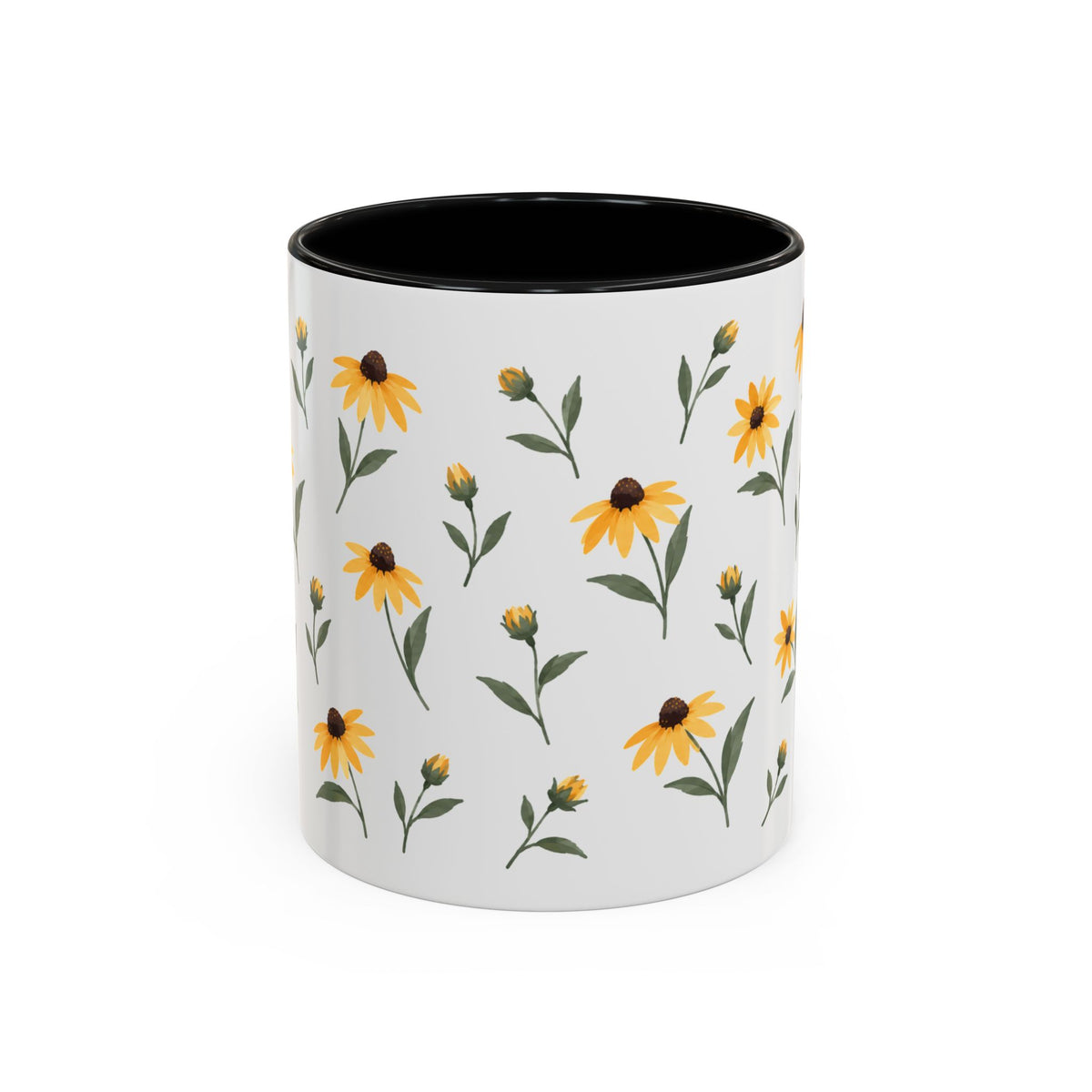 Maryland Black-eyed Susan Mug, State Flower Floral Coffee Cup, 11oz Botanical Gift