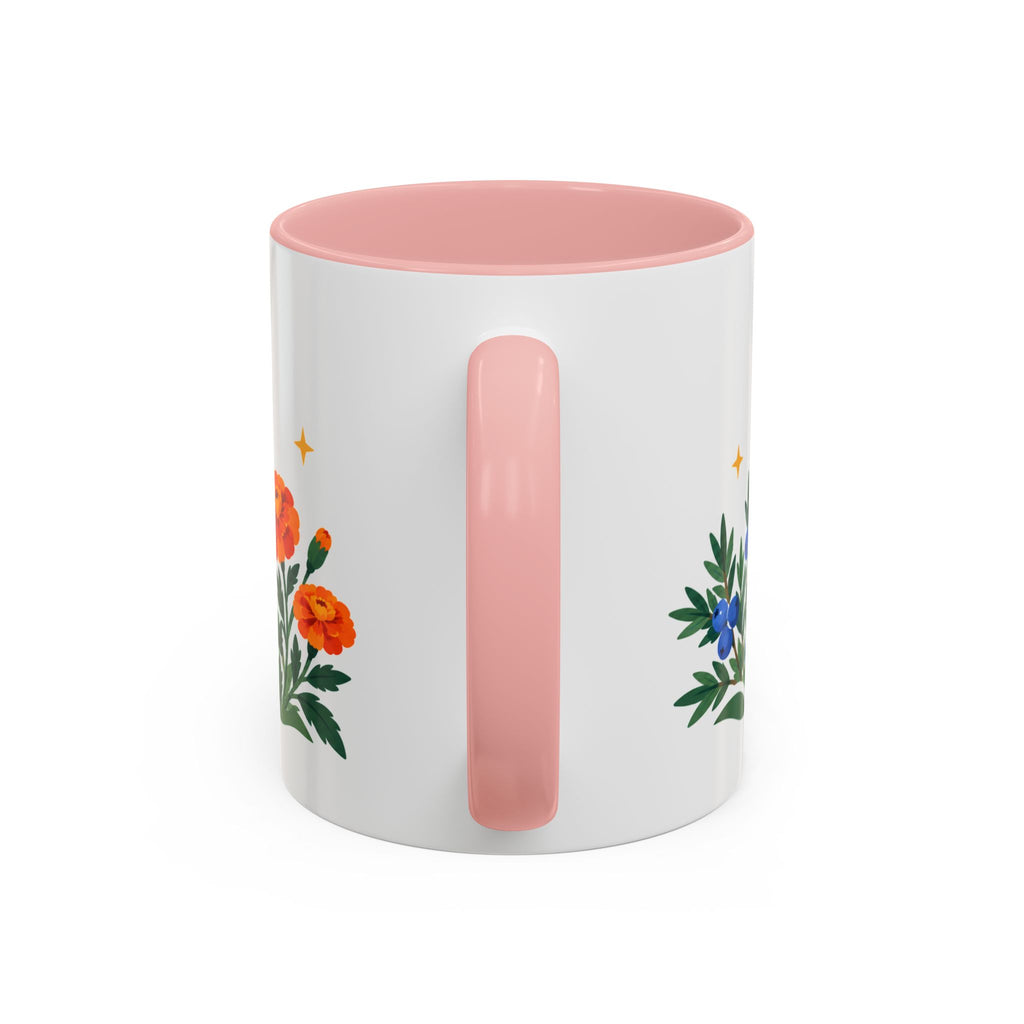 Sagittarius Zodiac Coffee Mug | Bow and Arrow Design | Astrology Birthday Gift | 11 oz 15 oz Ceramic Accent Mug