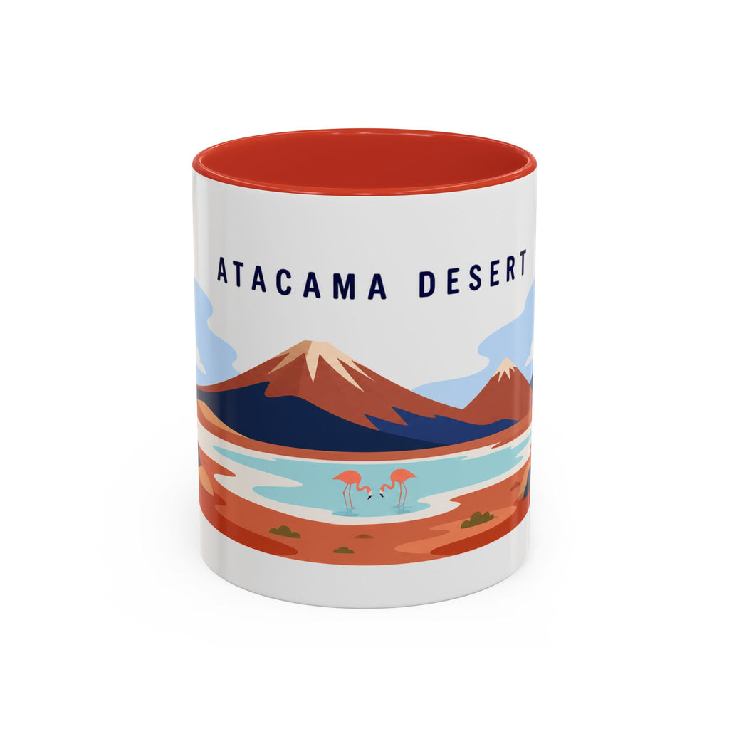 Atacama Desert Coffee Mug | Travel Destination Souvenir Gift | Accent Color Ceramic 11oz 15oz