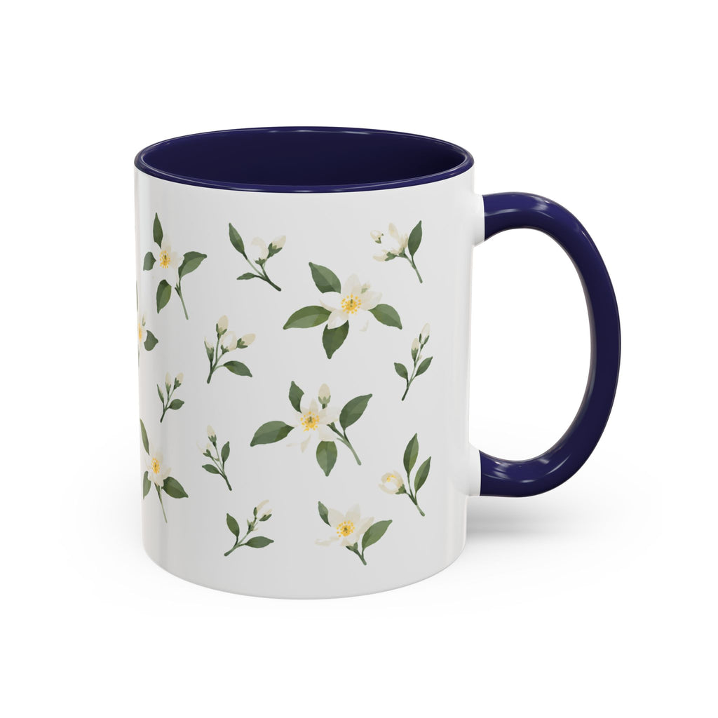 Florida Orange blossom Mug, State Flower Floral Coffee Cup, 11oz Botanical Gift