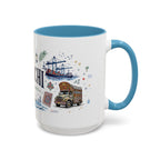 Karachi Coffee Mug | Pakistan Souvenir Travel Gift | Accent Color Ceramic 11oz 15oz