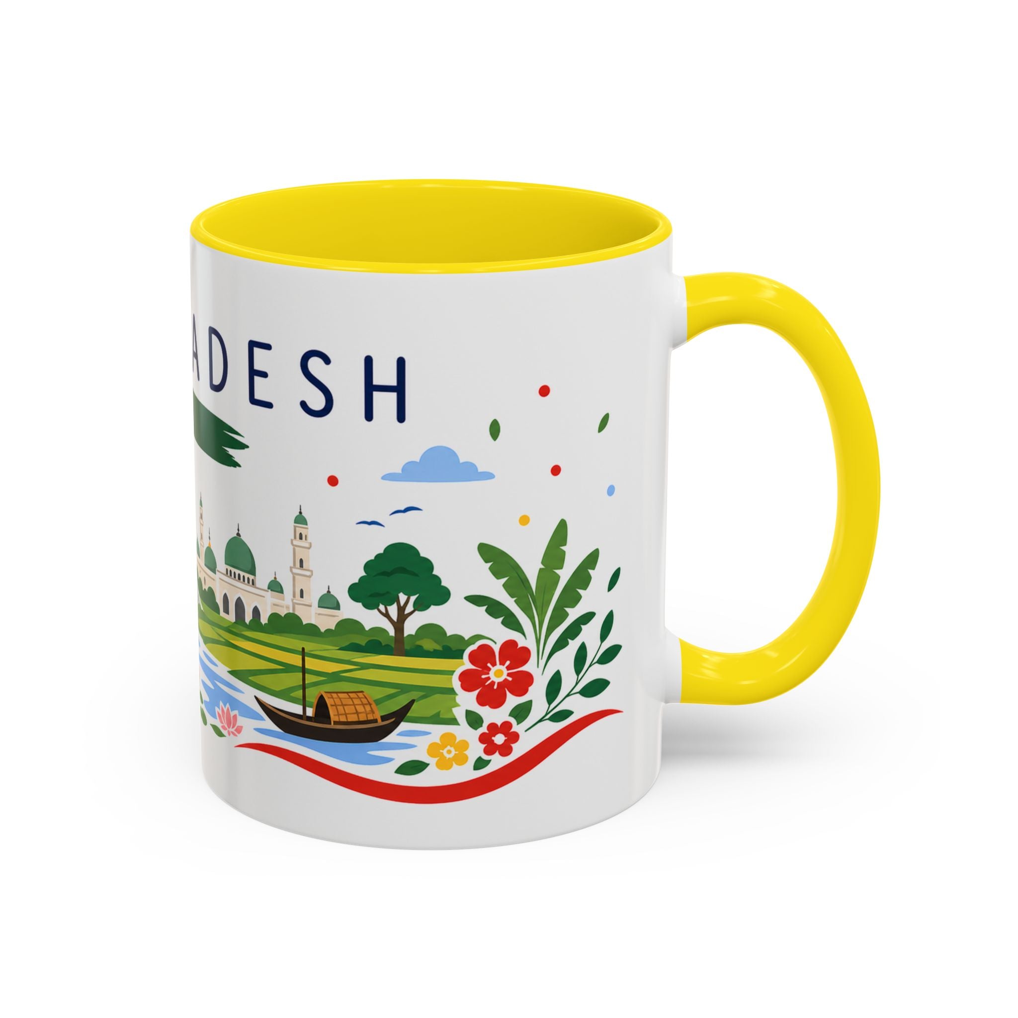 Bangladesh Coffee Mug | Travel Souvenir Accent Mug | Country Gift Ceramic Cup 11oz 15oz