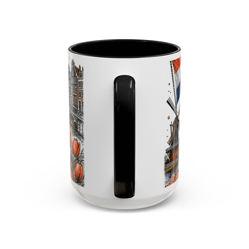 Netherlands Soccer Coffee Mug | World Cup Fan Gift | Accent Color Ceramic 11oz 15oz Match Day Cup