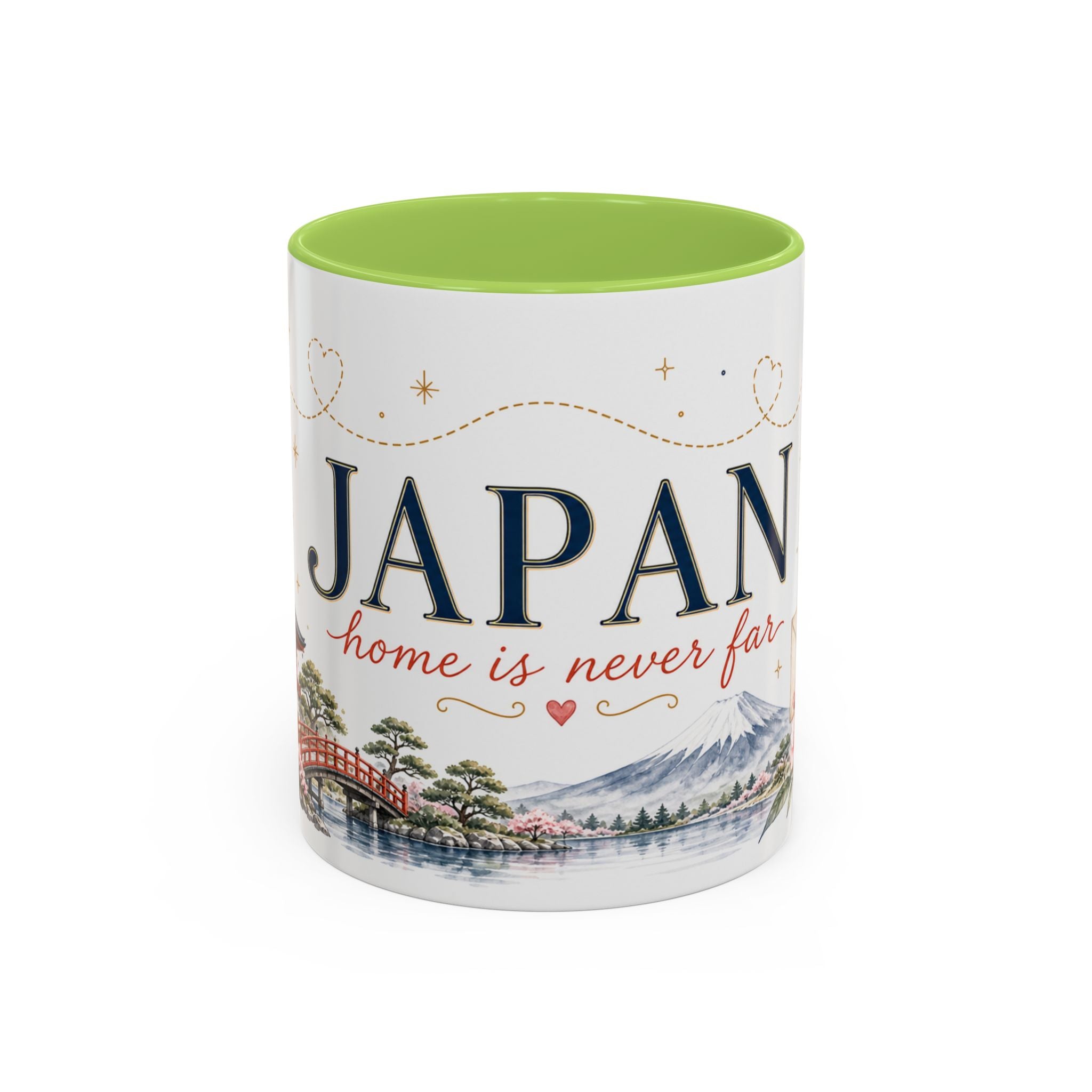 Japan Home Country Mug | Moving Away Gift | Long Distance Friendship | 11 oz 15 oz Accent Mug
