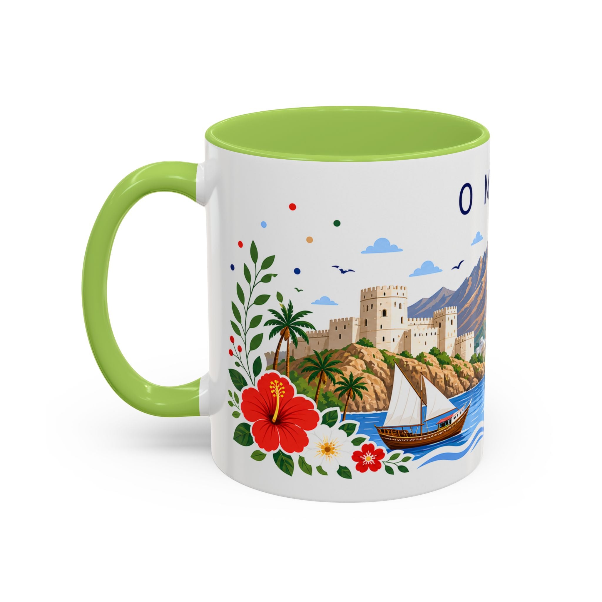 Oman Coffee Mug | Travel Souvenir Accent Mug | Place Gift Ceramic Cup 11oz 15oz