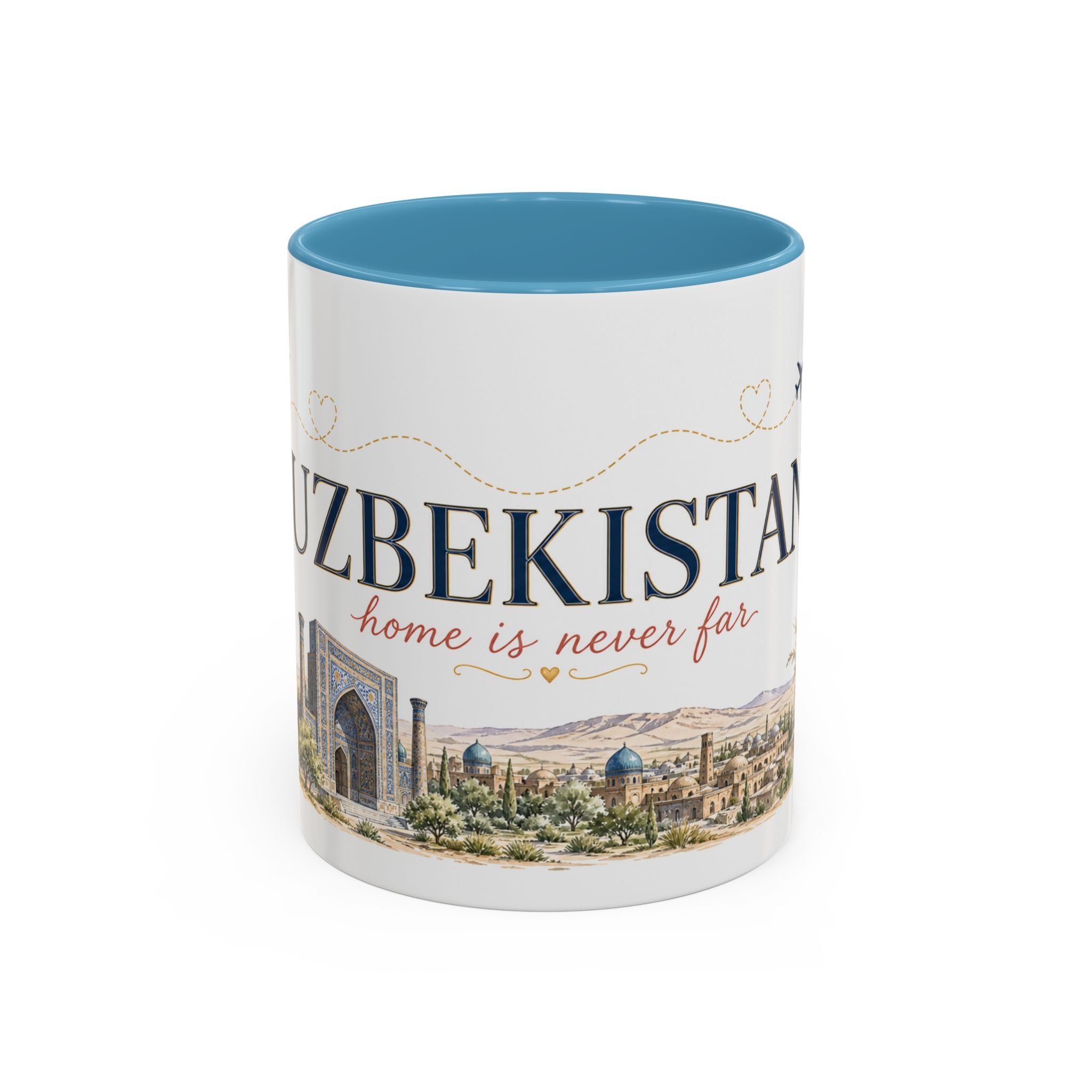 Uzbekistan Home Country Mug | Moving Away Gift | Long Distance Friendship | 11 oz 15 oz Accent Mug