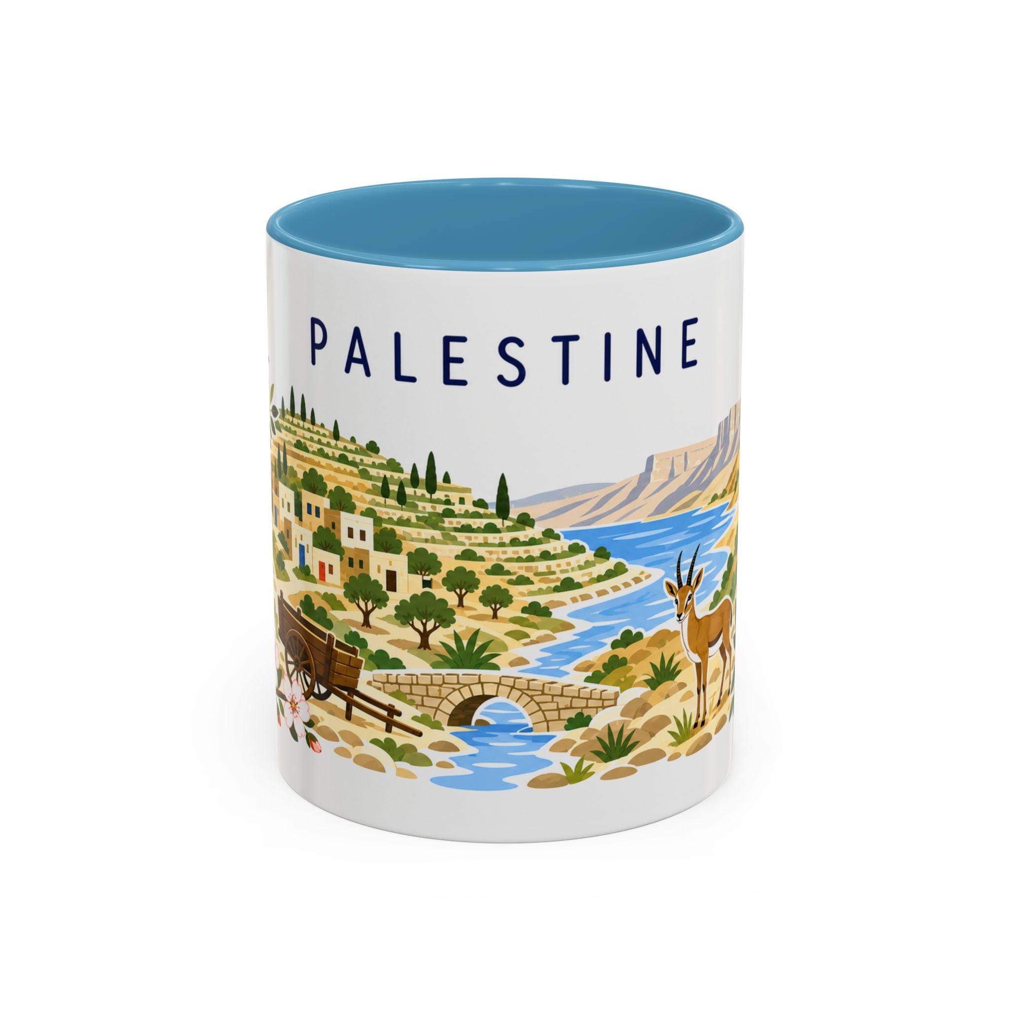 Palestine Coffee Mug | Travel Souvenir Accent Mug | Country Gift Ceramic Cup 11oz 15oz