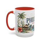 Philippines Home Country Mug | Moving Away Gift | Long Distance Friendship | 11 oz 15 oz Accent Mug