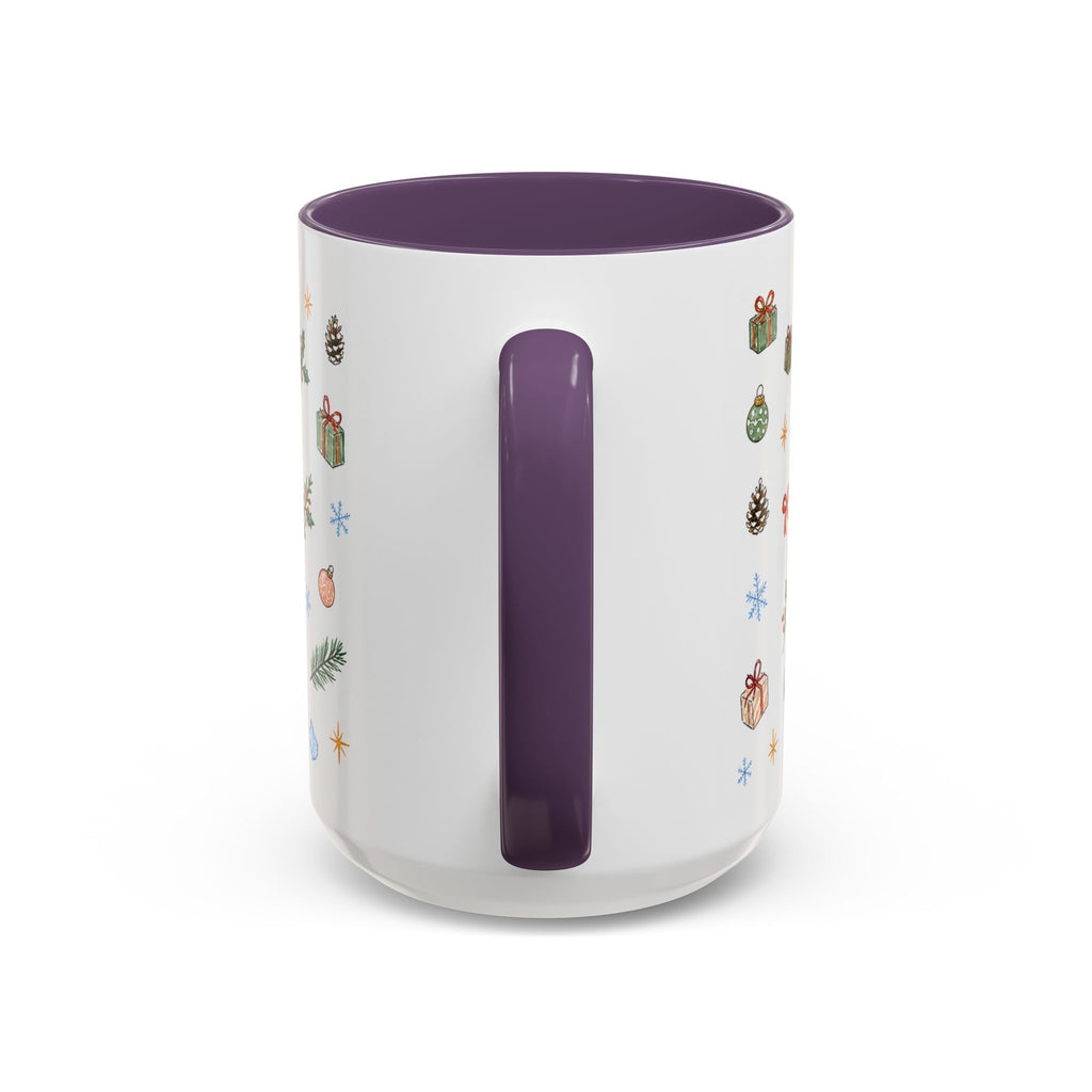 Denali National Park Christmas Mug | Watercolor Travel Souvenir | Holiday Gift | Accent Ceramic Coffee Cup 11oz 15oz