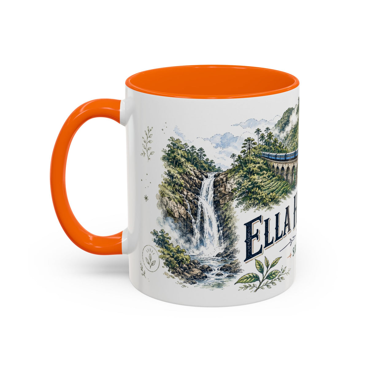 Ella Highlands Mug, Sri Lanka Travel Souvenir, Bucket List Gift, Accent Ceramic Coffee Mug 11oz 15oz