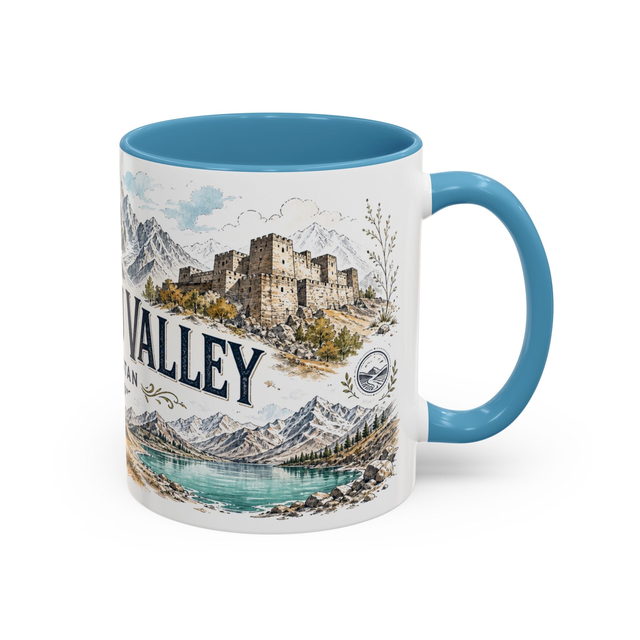 Skardu Valley Mug, Pakistan Travel Souvenir, Bucket List Gift, Accent Ceramic Coffee Mug 11oz 15oz
