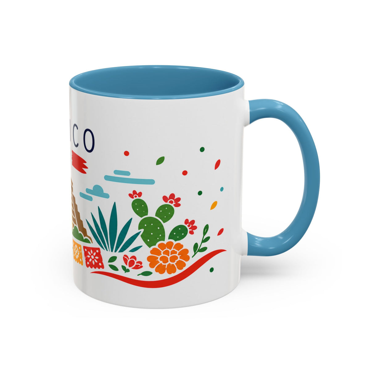 Mexico Coffee Mug | Travel Souvenir Accent Mug | Country Gift Ceramic Cup 11oz 15oz