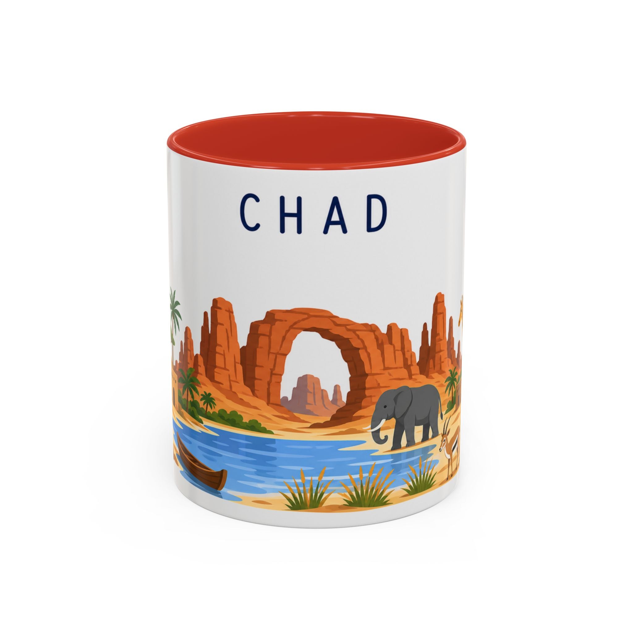Chad Coffee Mug | Travel Souvenir Accent Mug | Country Gift Ceramic Cup 11oz 15oz