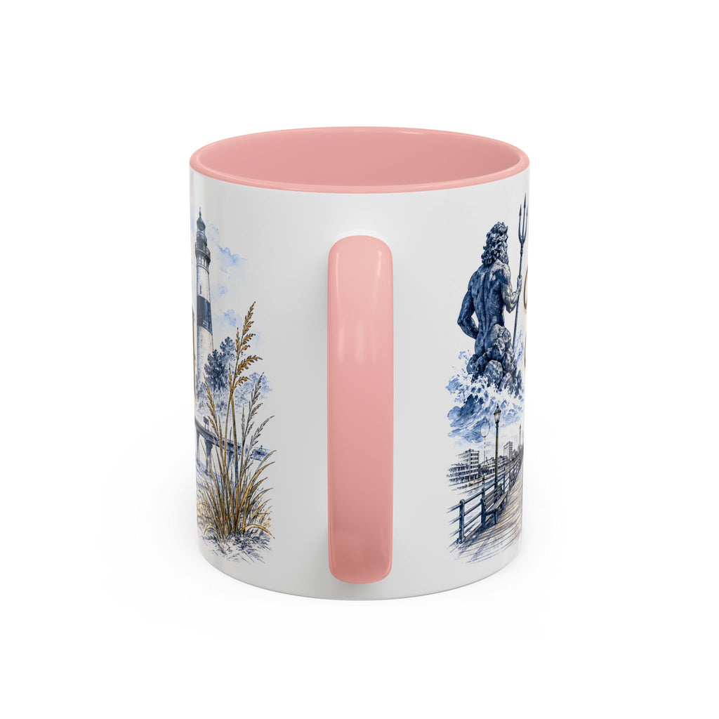Virginia Beach Coffee Mug | United States Travel Souvenir | Vintage Illustrated City Gift | 11 oz 15 oz Accent Mug