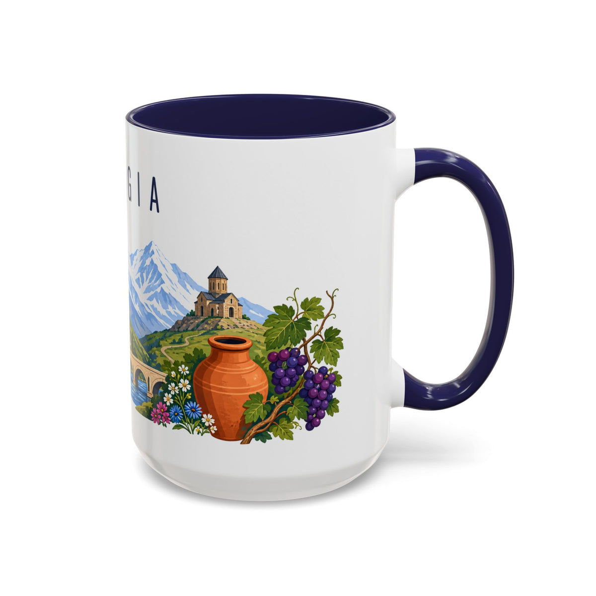 Georgia Country Coffee Mug | Travel Souvenir Accent Mug | Country Gift Ceramic Cup 11oz 15oz