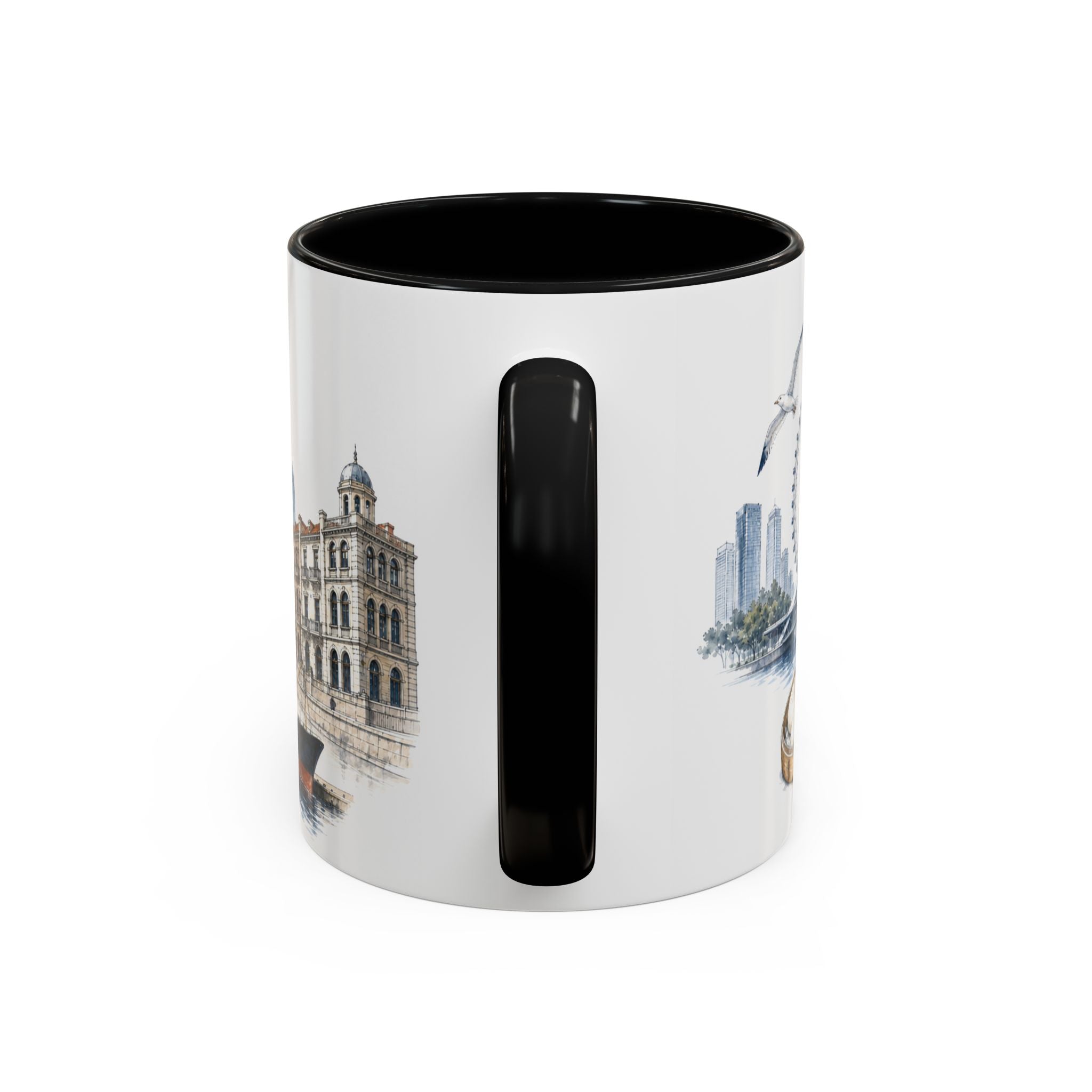 Tianjin Coffee Mug | China Travel Souvenir | Vintage Illustrated City Gift | 11 oz 15 oz Accent Mug