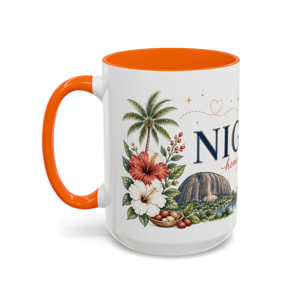 Nigeria Home Country Mug | Moving Away Gift | Long Distance Friendship | 11 oz 15 oz Accent Mug