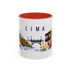 Lima Coffee Mug | Peru Travel Souvenir | Porcelain Decal City Gift | 11oz 15oz Accent Mug