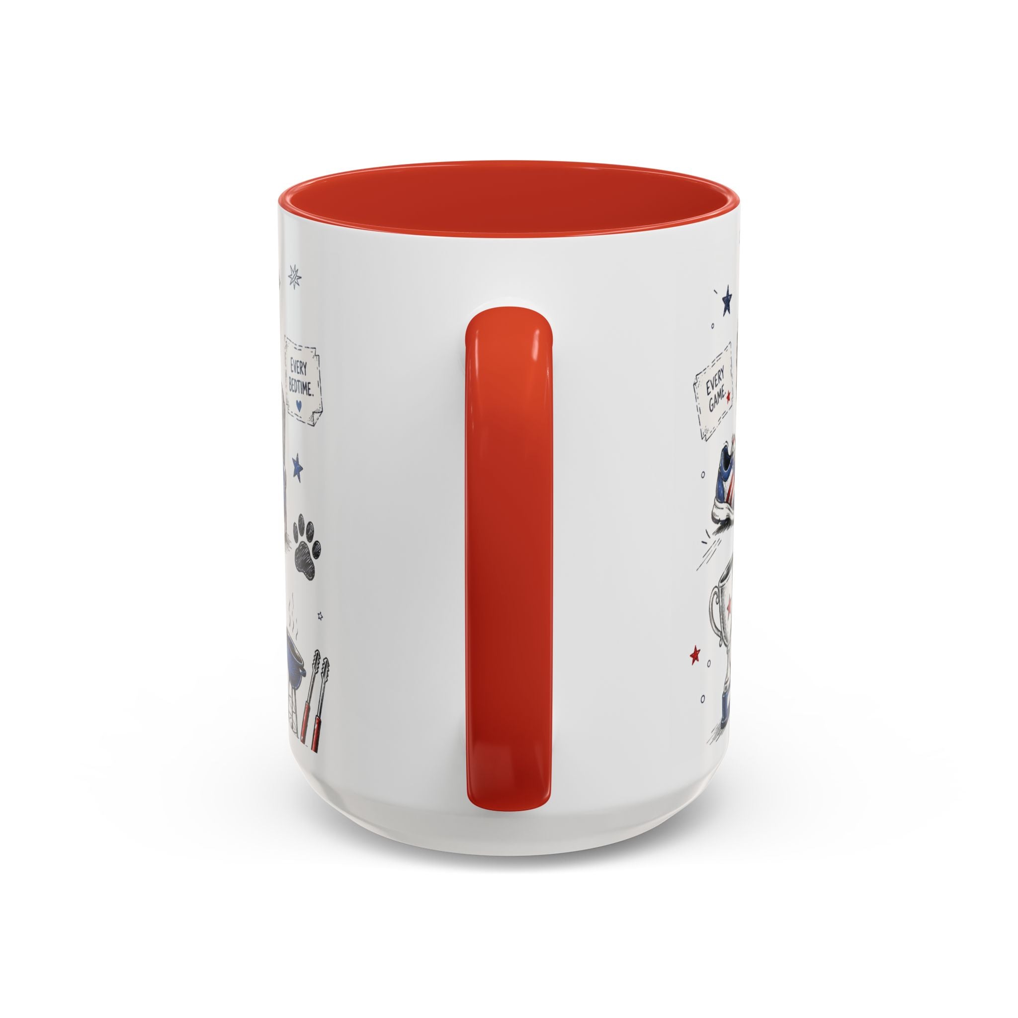 Super Dad My Hero Coffee Mug | Father's Day Gift for Dad | Accent Color Ceramic 11oz 15oz