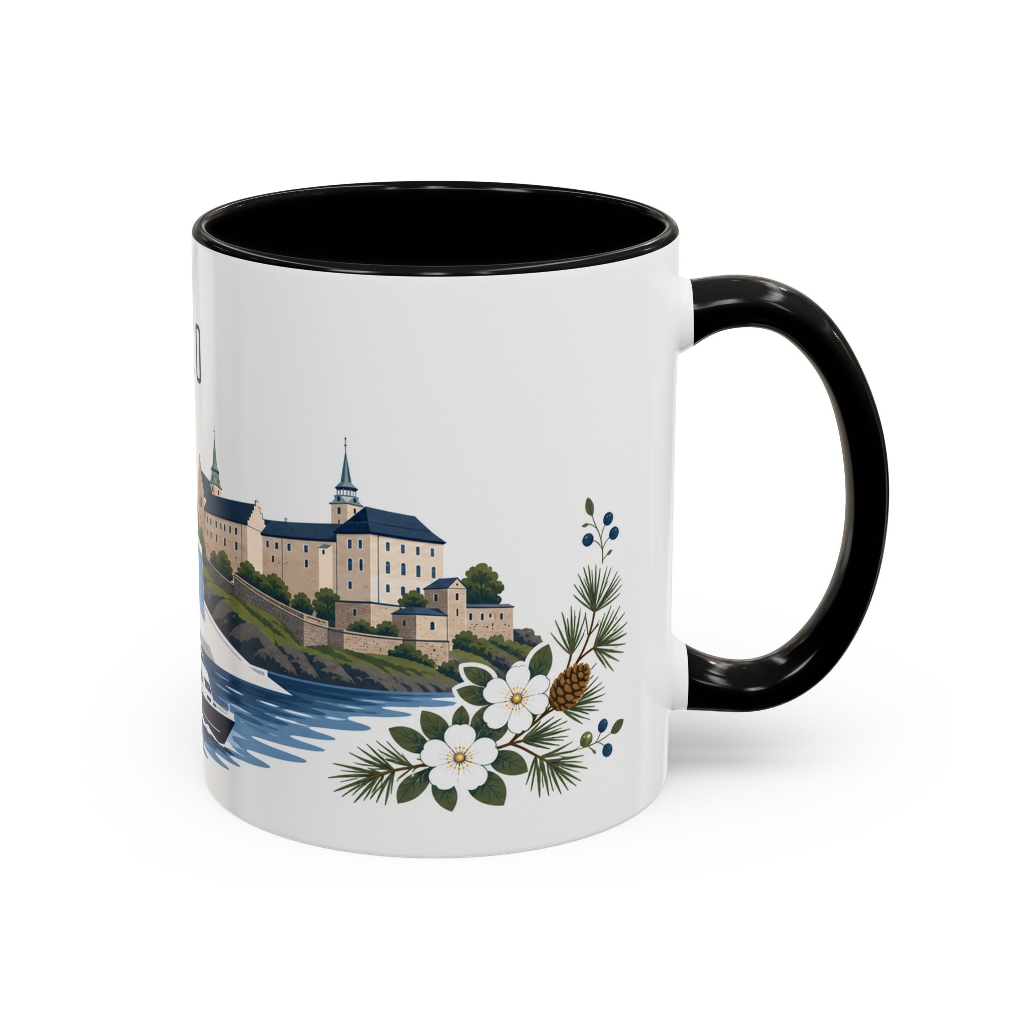 Oslo Coffee Mug | Norway Travel Souvenir | Porcelain Decal City Gift | 11oz 15oz Accent Mug