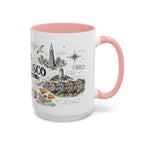 San Francisco Coffee Mug | California Souvenir Travel Gift | Accent Color Ceramic 11oz 15oz