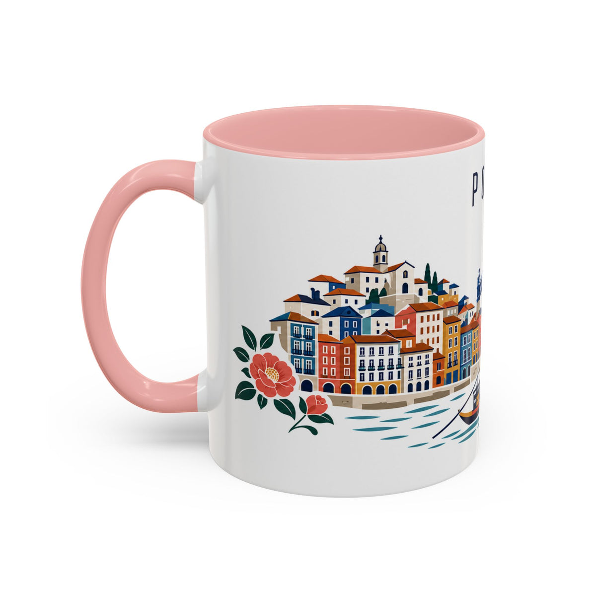 Porto Coffee Mug | Portugal Travel Souvenir | Porcelain Decal City Gift | 11oz 15oz Accent Mug