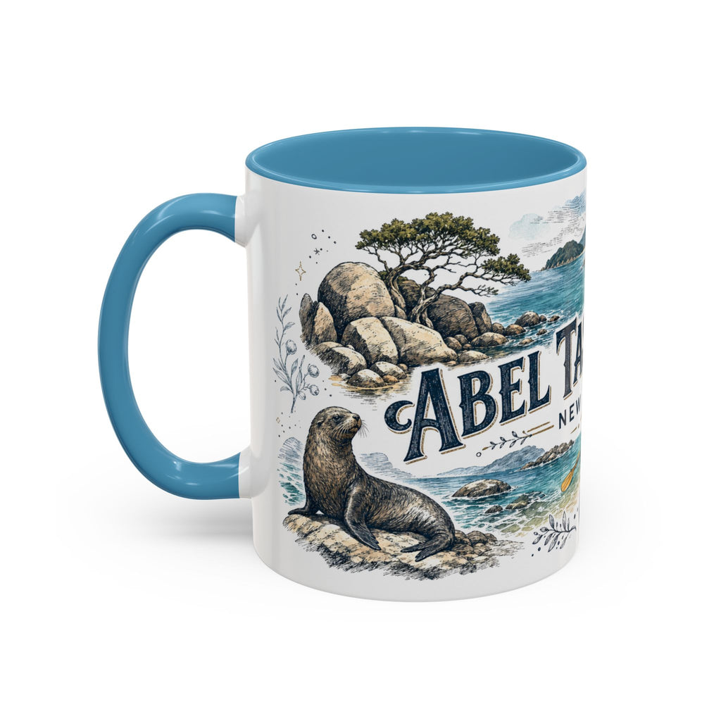 Abel Tasman Coast Mug, New Zealand Travel Souvenir, Bucket List Gift, Accent Ceramic Coffee Mug 11oz 15oz