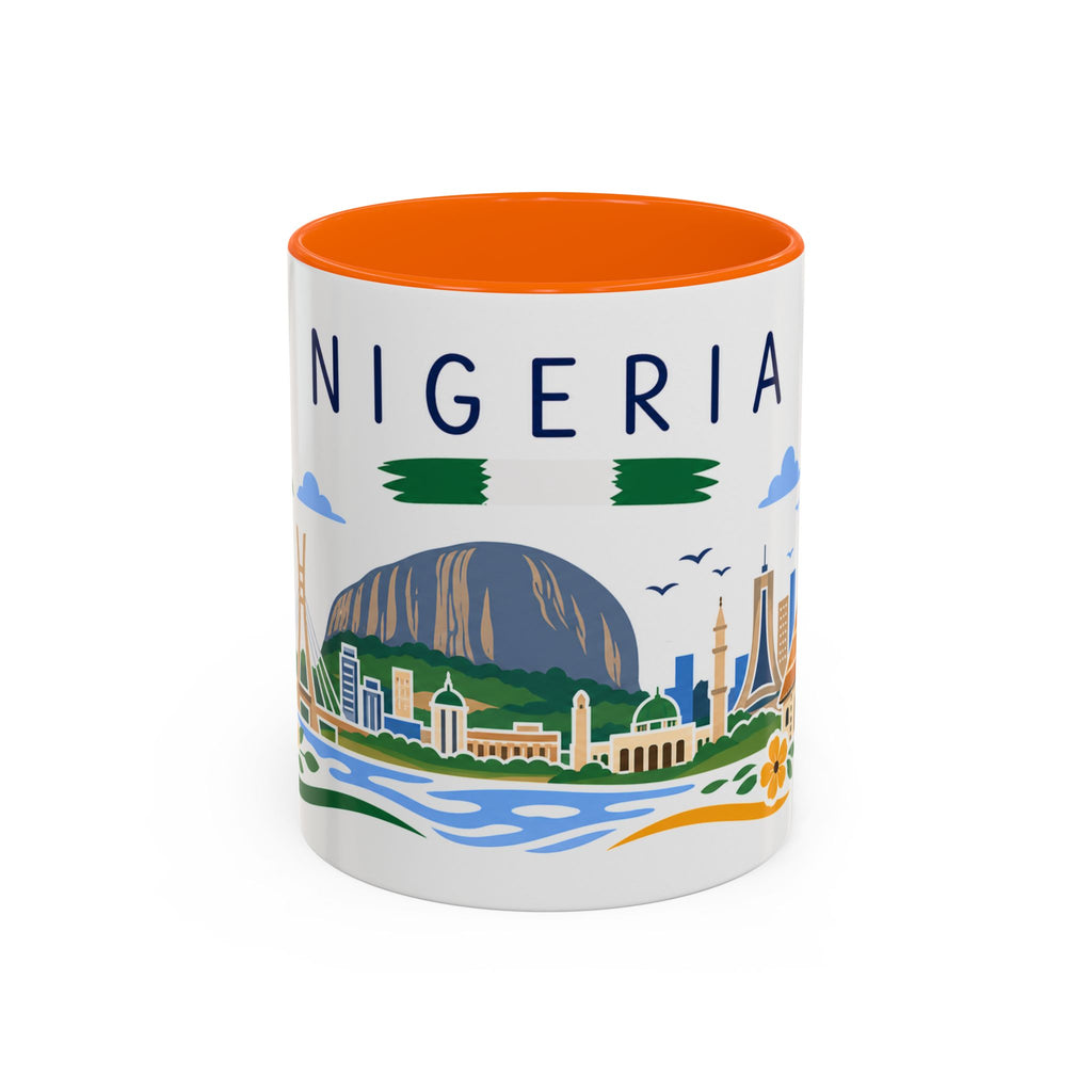 Nigeria Coffee Mug | Travel Souvenir Accent Mug | Country Gift Ceramic Cup 11oz 15oz