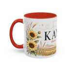 Kansas Home State Mug | Sunflower Prairie Landscape Coffee Cup