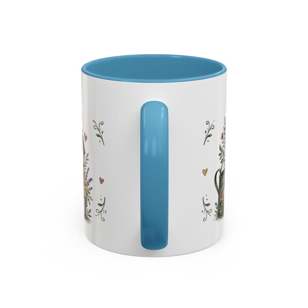 Grandma's Garden Of Love Coffee Mug | Gift From Grandkids | Accent Color Ceramic 11oz 15oz