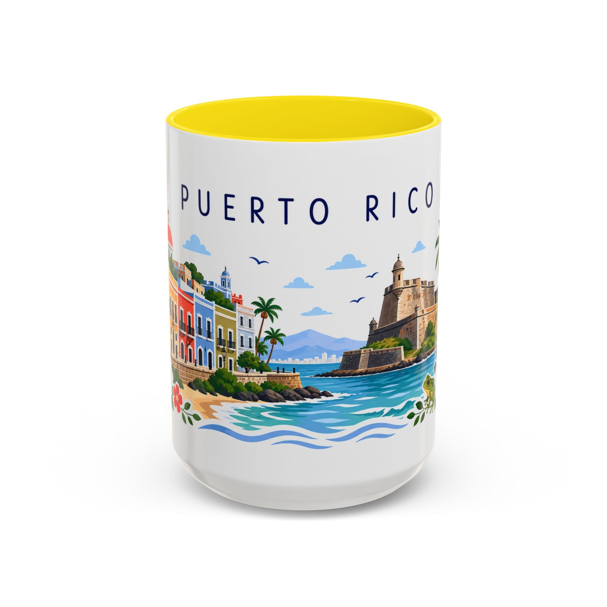Puerto Rico Coffee Mug | Travel Souvenir Accent Mug | Place Gift Ceramic Cup 11oz 15oz