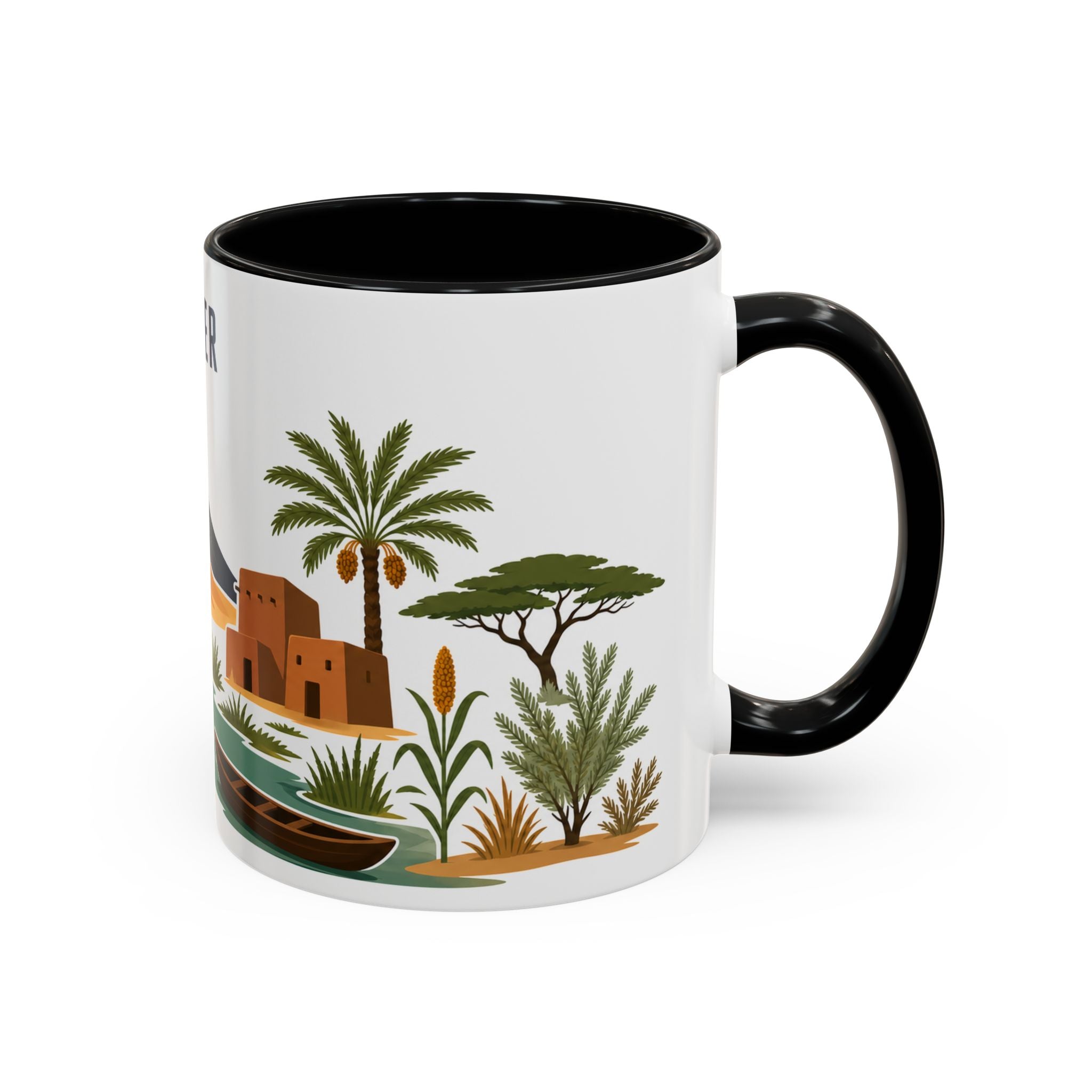Niger Coffee Mug | Travel Souvenir Accent Mug | Country Gift Ceramic Cup 11oz 15oz