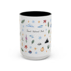 Denali National Park Christmas Mug | Watercolor Travel Souvenir | Holiday Gift | Accent Ceramic Coffee Cup 11oz 15oz
