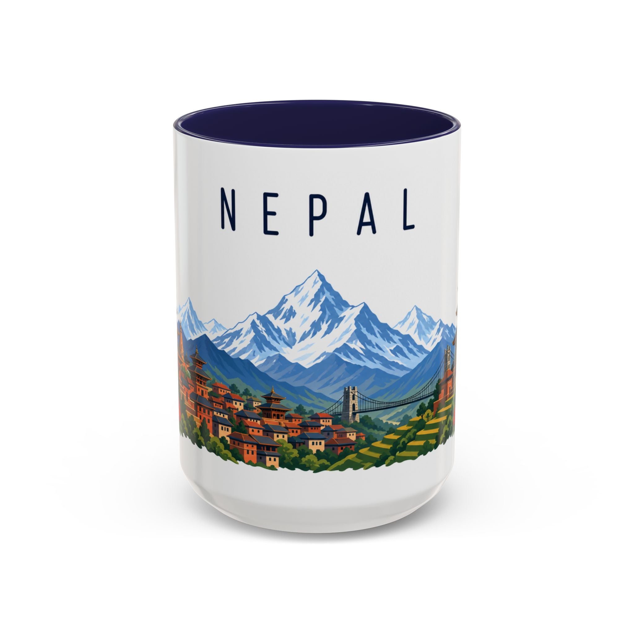 Nepal Coffee Mug | Travel Souvenir Accent Mug | Country Gift Ceramic Cup 11oz 15oz
