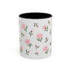Montana Bitterroot Mug, State Flower Floral Coffee Cup, 11oz Botanical Gift