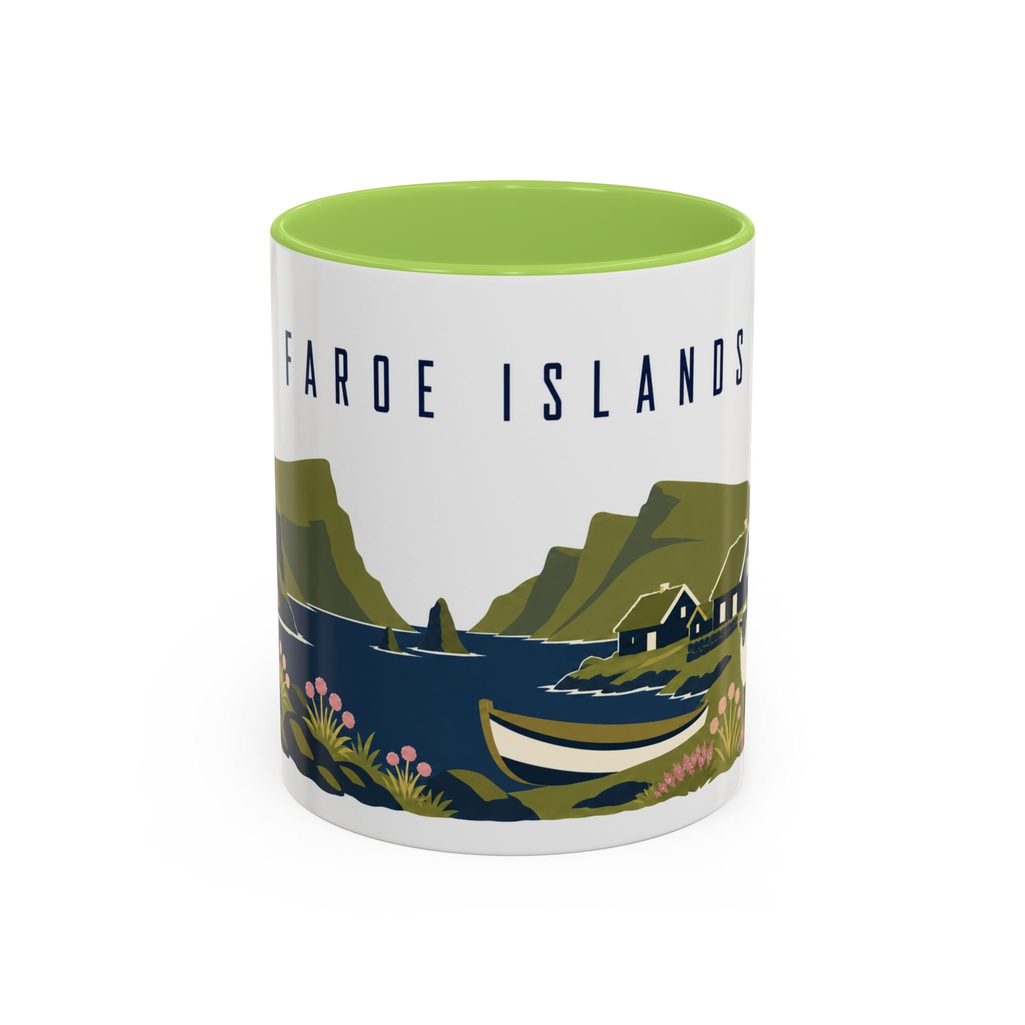 Faroe Islands Coffee Mug | Travel Souvenir Accent Mug | Country Gift Ceramic Cup 11oz 15oz