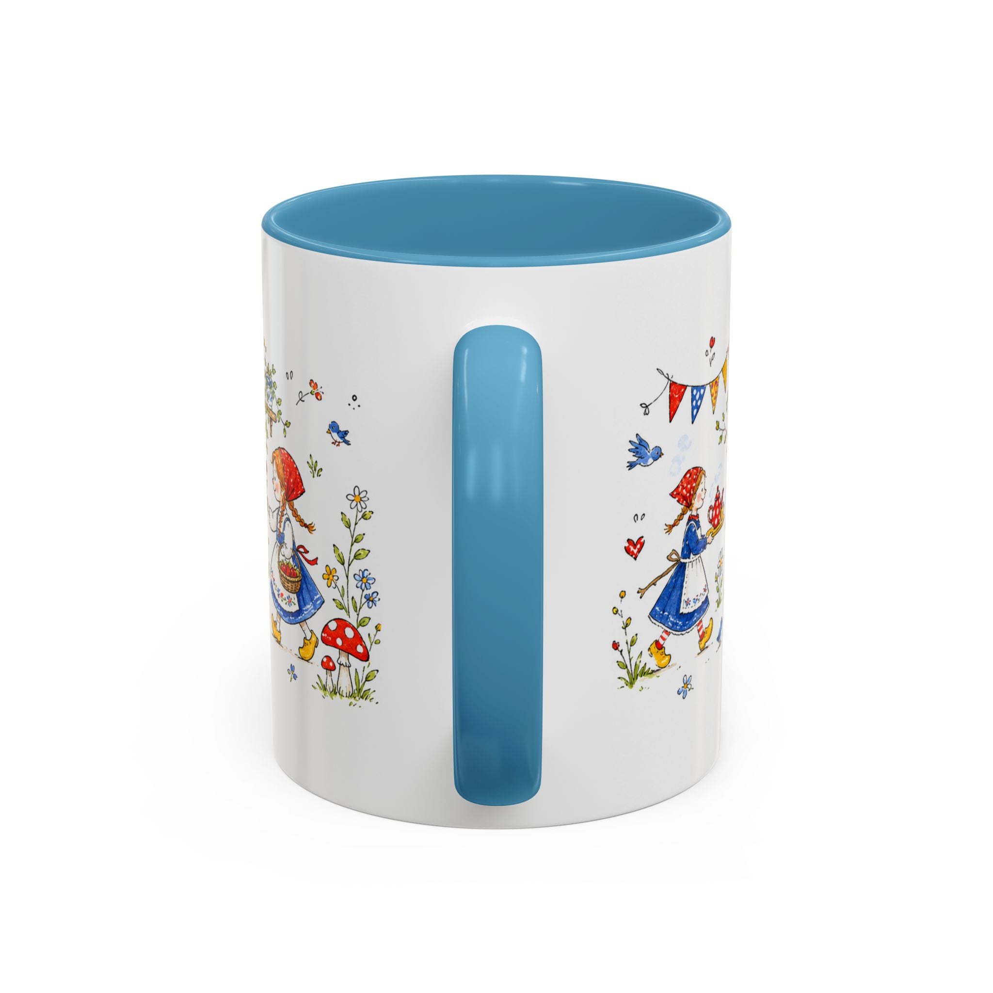 Storybook Cottage Breakfast Mug | Hand Painted Fairy Tale Accent Coffee Mug