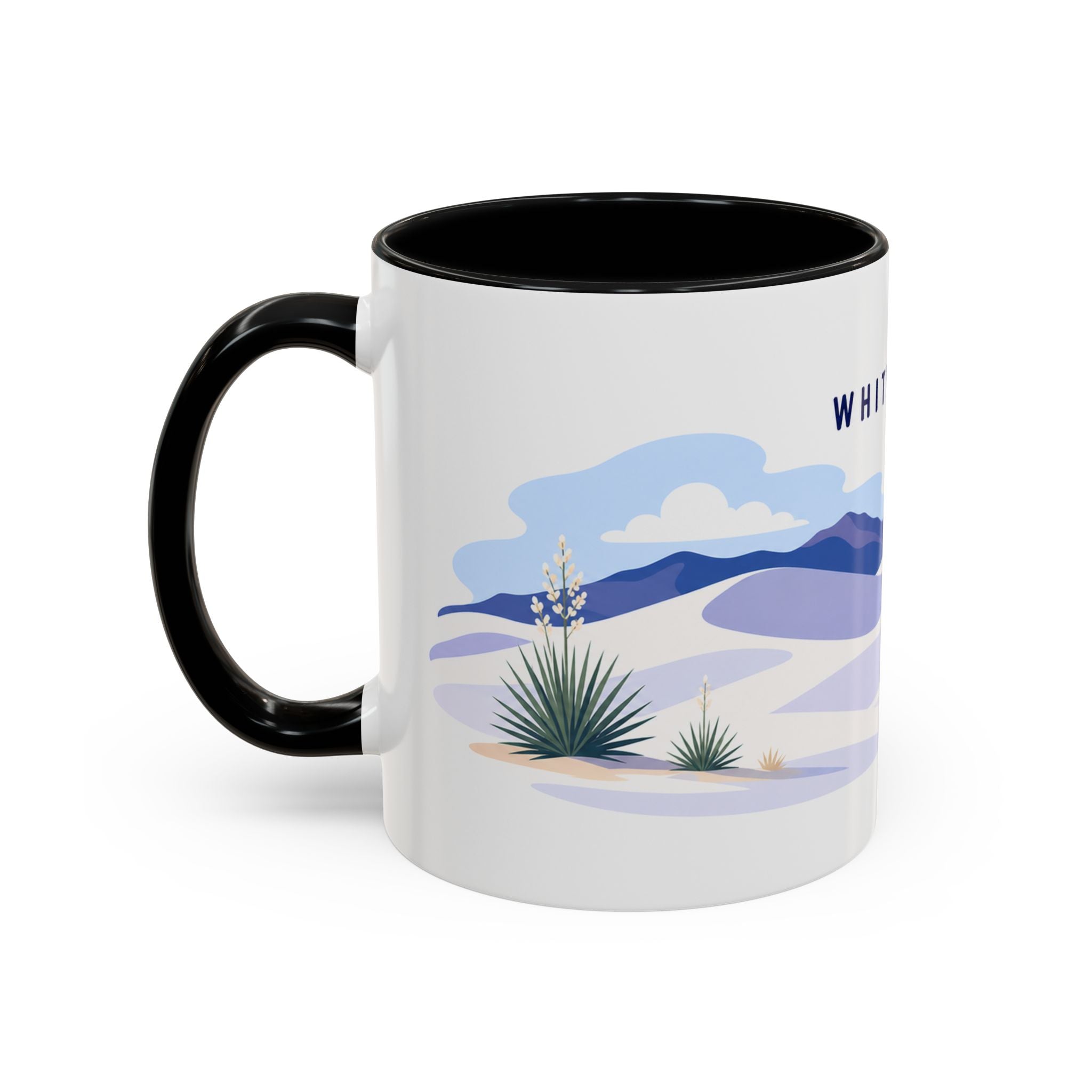 White Sands National Park Coffee Mug | Solid Color Block Park Souvenir | 11oz 15oz Accent Mug