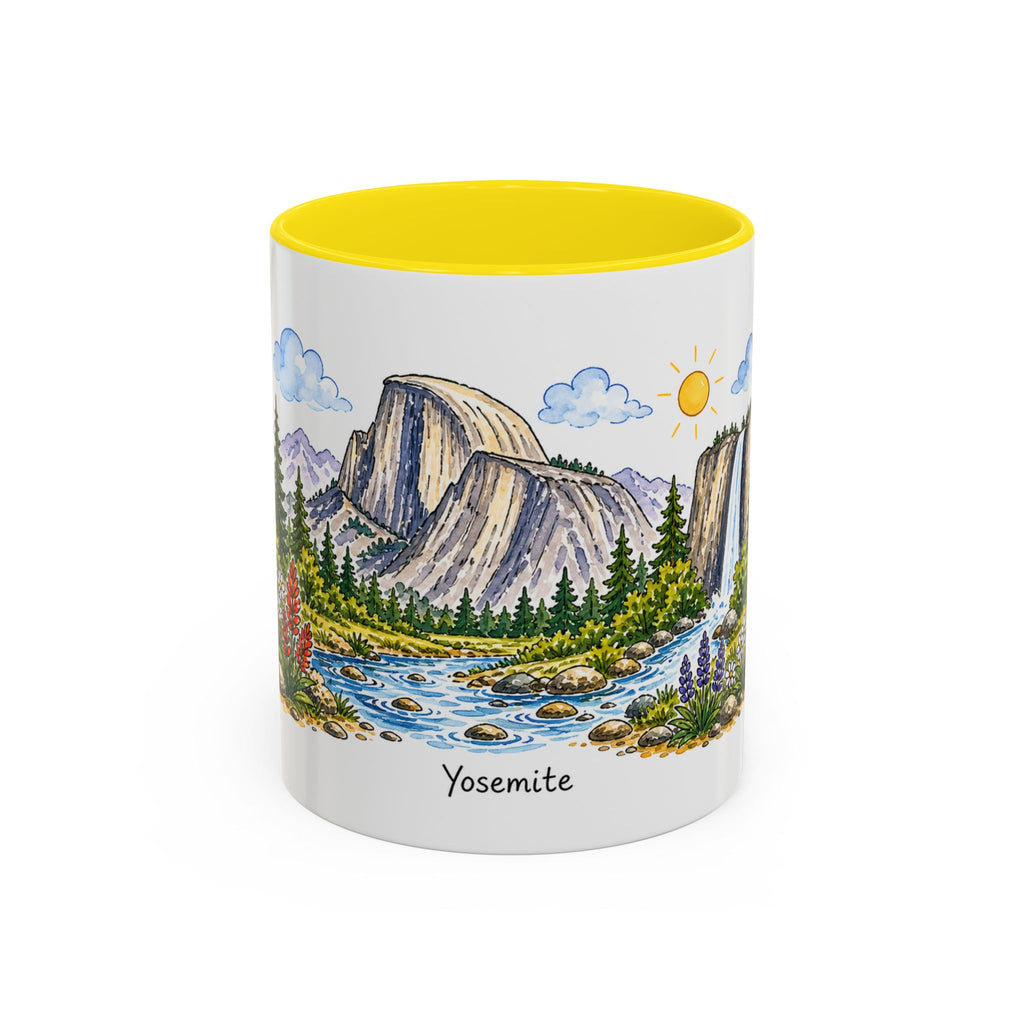Yosemite National Park Mug | US Travel Souvenir Accent Coffee Mug | 11oz 15oz Ceramic Cup