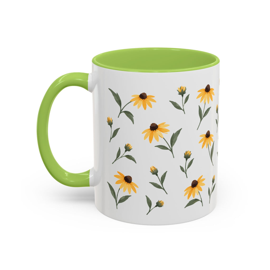 Maryland Black-eyed Susan Mug, State Flower Floral Coffee Cup, 11oz Botanical Gift