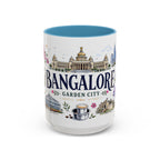 Bangalore Coffee Mug | India Souvenir Travel Gift | Accent Color Ceramic 11oz 15oz
