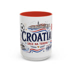 Croatia Soccer Coffee Mug | World Cup Fan Gift | Accent Color Ceramic 11oz 15oz Match Day Cup