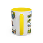 Bordeaux Illustrated Travel Mug | City Souvenir Accent Coffee Mug | 11oz 15oz Ceramic Cup