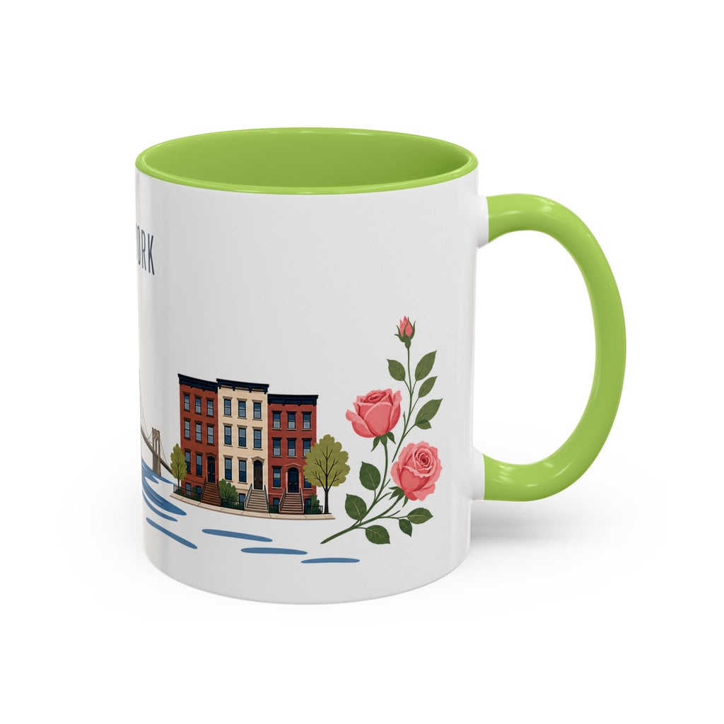 New York Coffee Mug | United States Travel Souvenir | Porcelain Decal City Gift | 11oz 15oz Accent Mug