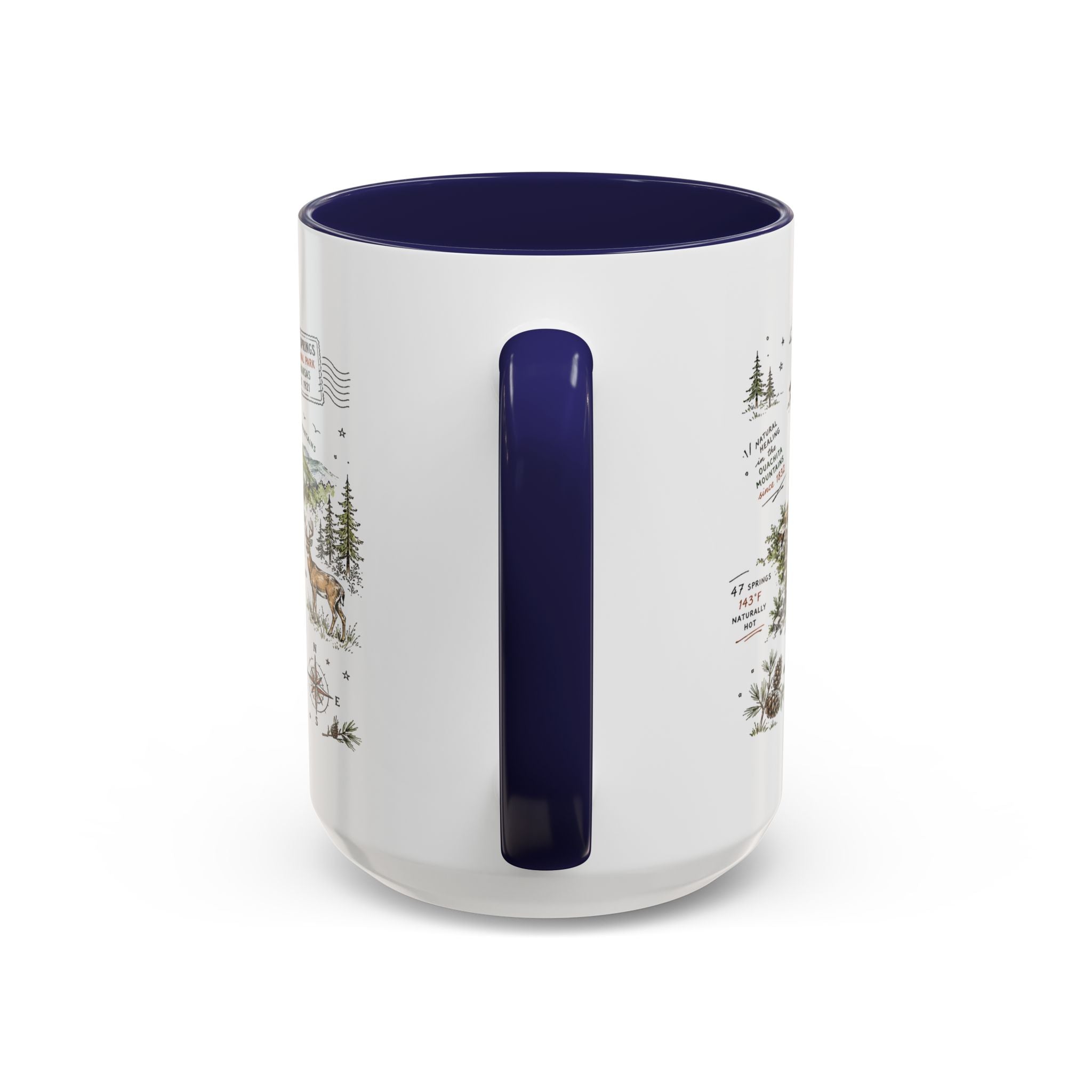 Hot Springs National Park Coffee Mug | Arkansas Thermal Spring Spa Gift | Accent Color Ceramic 11oz 15oz