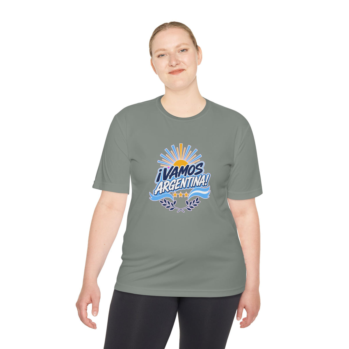 Argentina Soccer T Shirt, ¡Vamos Argentina! Tee, World Football Fan Shirt, Moisture Wicking Sport Tee