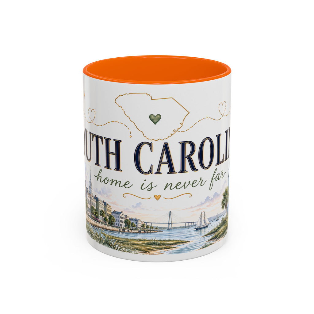 South Carolina State Mug | Botanical Map Accent Cup (11oz 15oz)