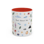 Denali National Park Christmas Mug | Watercolor Travel Souvenir | Holiday Gift | Accent Ceramic Coffee Cup 11oz 15oz