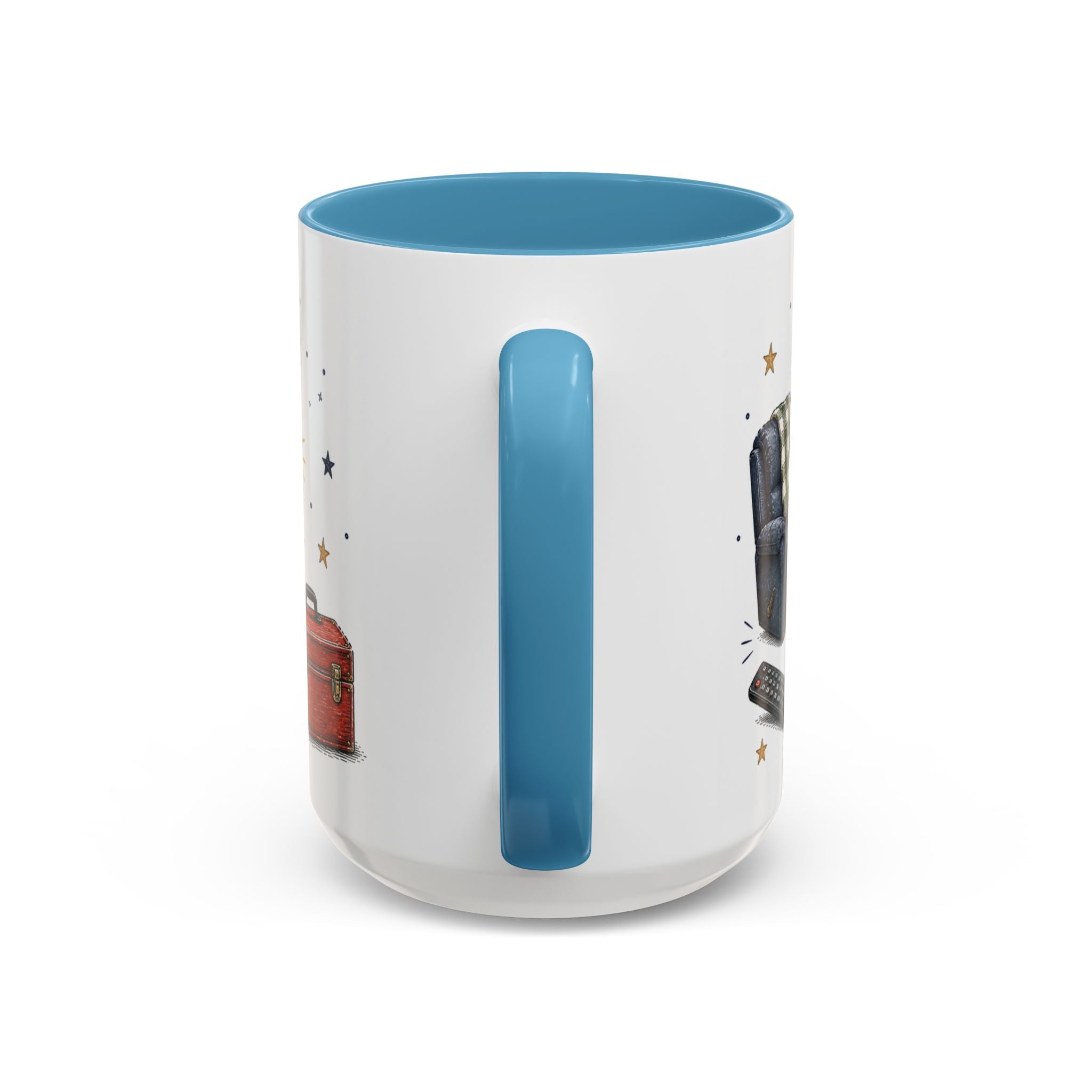 Grandpa's Jokes Are Legendary Coffee Mug | Funny Gift From Grandkids | Accent Ceramic 11oz 15oz