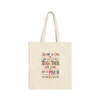 Inspirational Quote Tote Bag | Colorful Canvas Bag | Positive Literary Gift